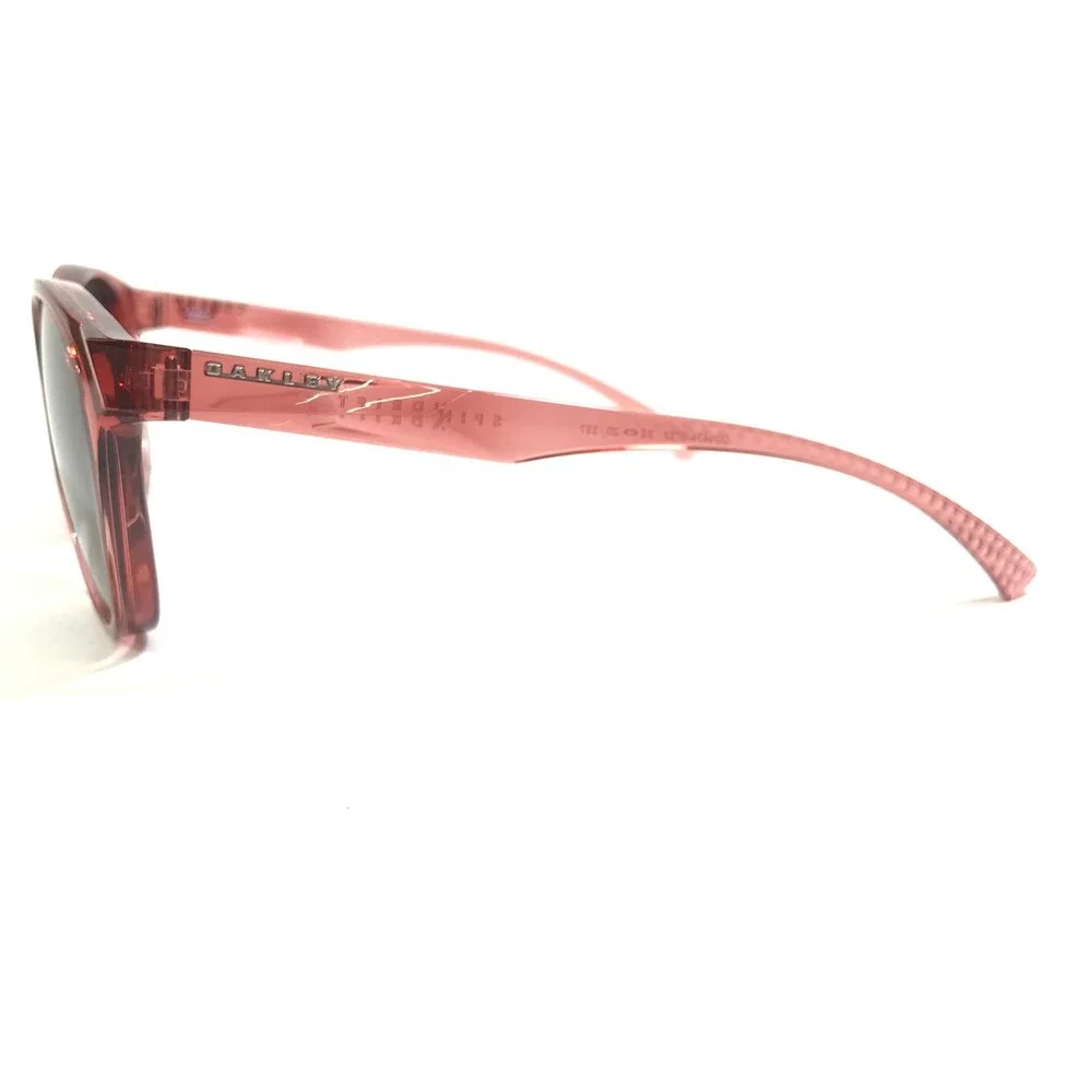 Oakley Sunglasses Spindrift OO9474-0752 Clear Berry Red Gray Polarized Lenses
